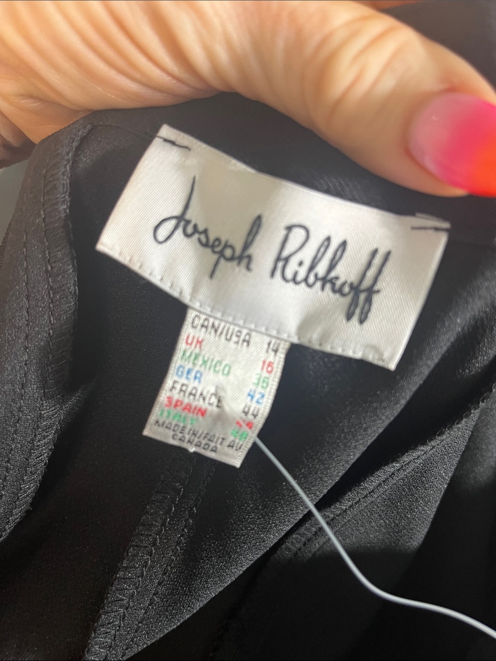 Joseph Ribkoff Wide Leg Dress Pants NWT Black Size 14 - Picture 7 of 9